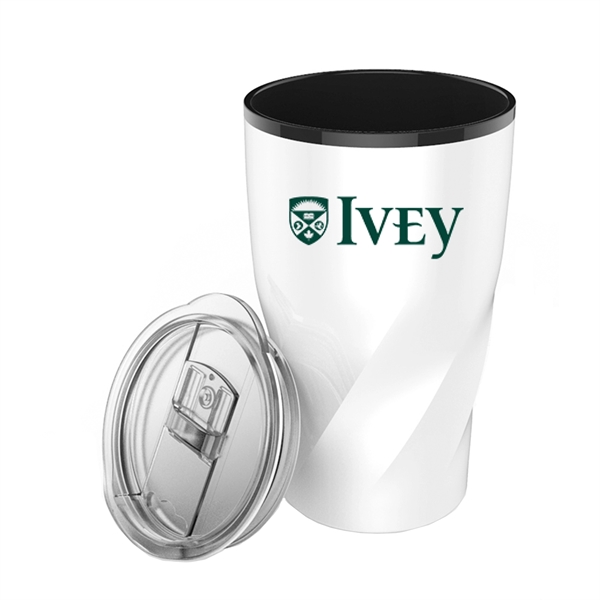 14 oz. stainless steel tumbler with polypropylene insert, twisted exterior and... from ASI 63549 Jornik Manufacturing Corp