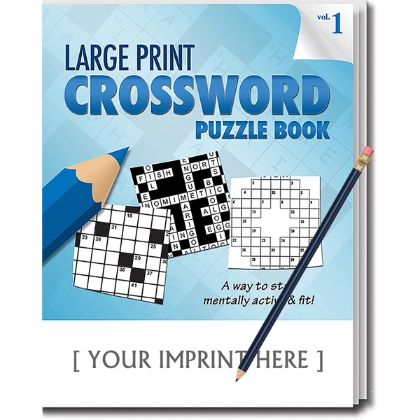 Puzzle pack, large print crossword puzzle book set with pencil -... from ASI 45815 Coloring Book Solutions / Coloring Book Solutions™ LivRite