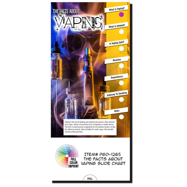 SLIDE CHART: The Facts About Vaping Slide Chart Informative slide guide.... from ASI 45815 Coloring Book Solutions / Coloring Book Solutions™ LivRite