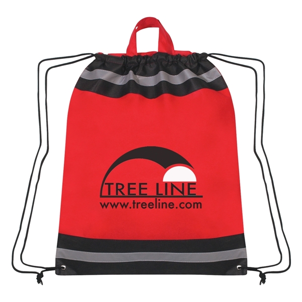 Drawstring reflective sports pack with carrying handles.... from ASI 61125 Hit Promotional Products / Hit®