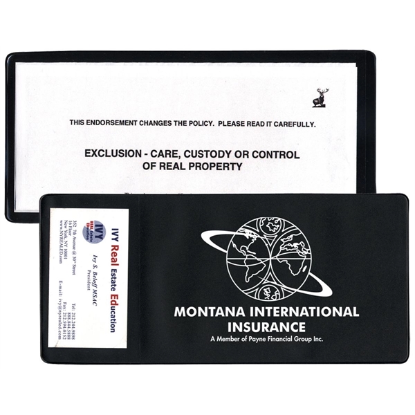 Copy-Guard Vinyl - Policy Holder with extra Pocket (open on short... from ASI 83770 Royal Industries / The Royal Line