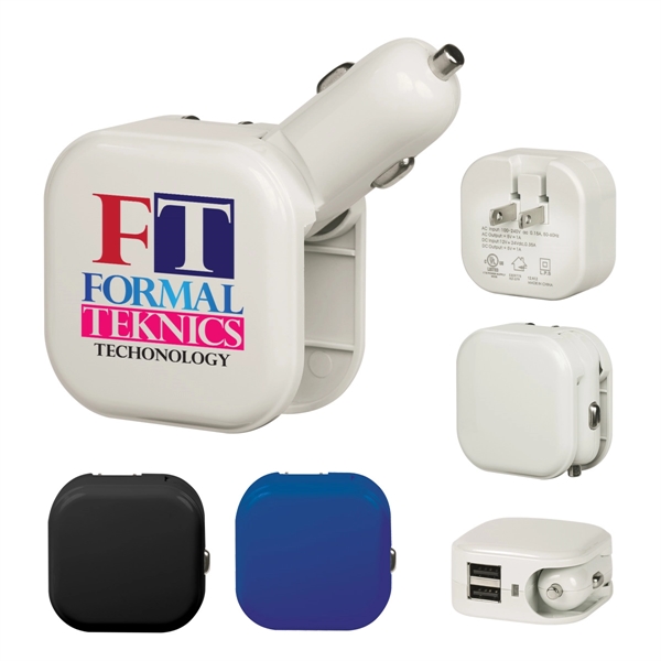 AC/USB car charger with gift box... from ASI 61125 Hit Promotional Products