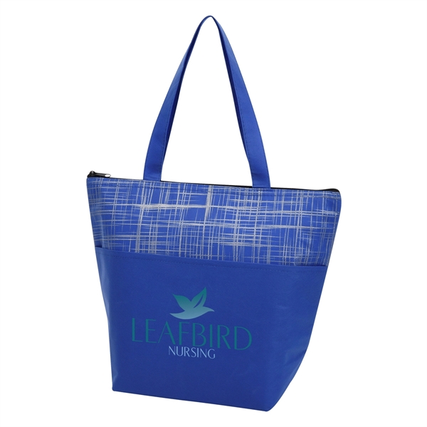 Crosshatch non-woven cooler bag with a water-resistant coating and foam insulation.... from ASI 61125 Hit Promotional Products / Hit®