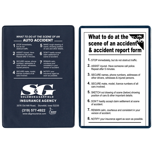 Insurance card holder kit opens on short side.... from ASI 83770 Royal Industries / The Royal Line