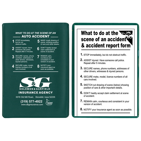 Insurance card holder kit opens on short side.... from ASI 83770 Royal Industries / The Royal Line