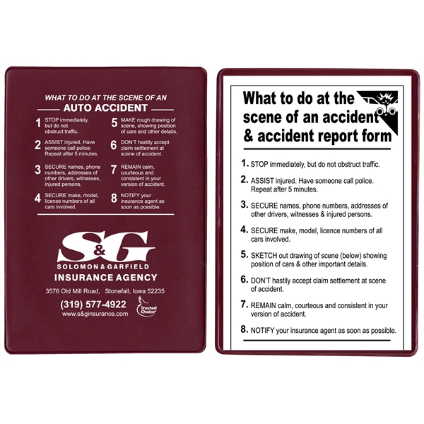 Insurance card holder kit opens on short side.... from ASI 83770 Royal Industries / The Royal Line