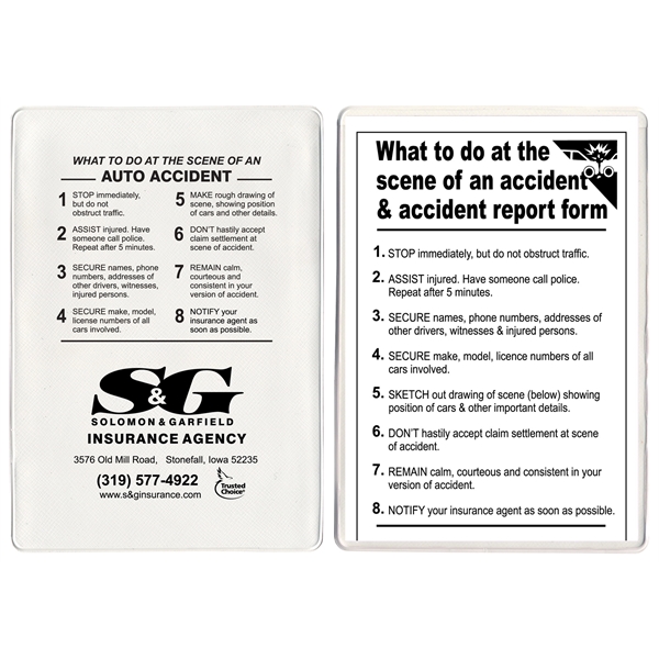 Insurance card holder kit opens on short side.... from ASI 83770 Royal Industries / The Royal Line
