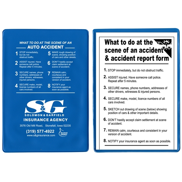 Insurance card holder kit opens on short side.... from ASI 83770 Royal Industries / The Royal Line