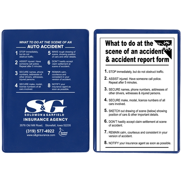 Insurance card holder kit opens on short side.... from ASI 83770 Royal Industries / The Royal Line