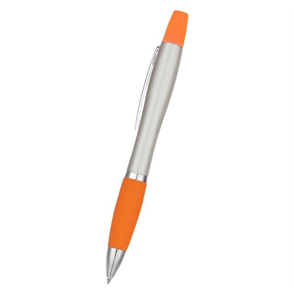 Sleek design highlighter with ballpoint pen.... from ASI 61125 Hit Promotional Products / Hit®