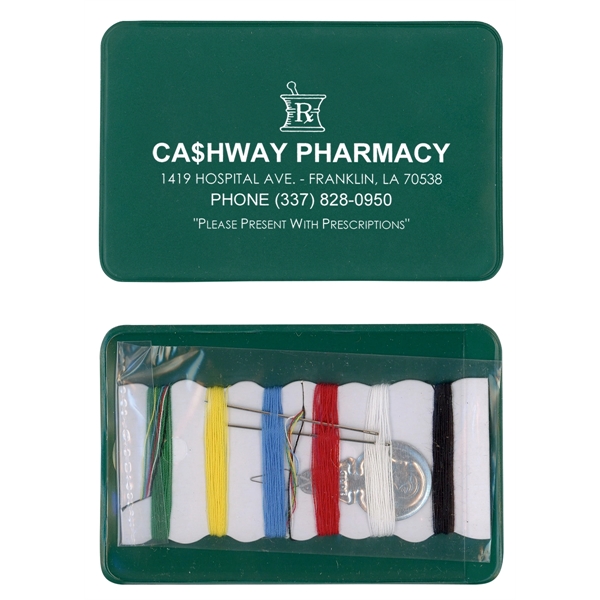 Sewing kit in see through vinyl case.... from ASI 83770 Royal Industries / The Royal Line