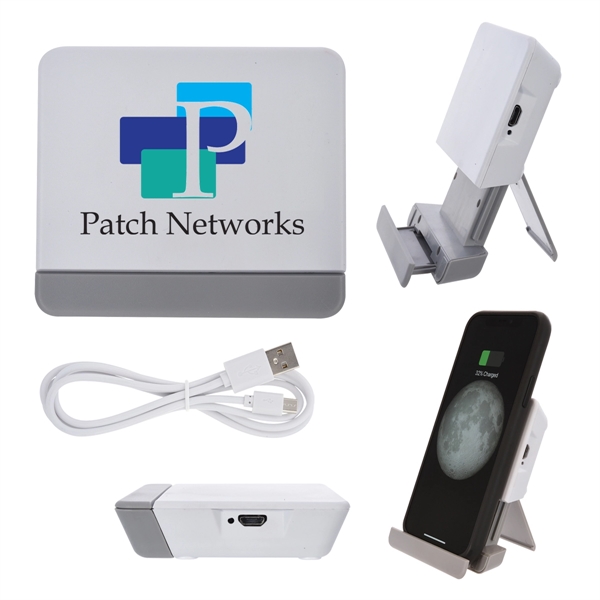 Compact wireless charging pad and stand for charging your phone an... from ASI 61125 Hit Promotional Products / Hit®