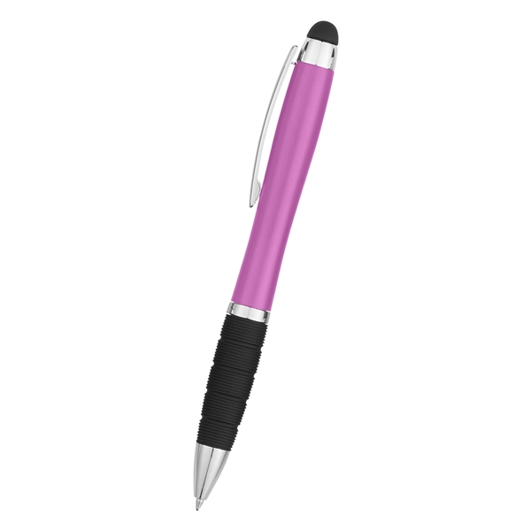 Twist-action pen with a light, stylus, and rubber grip for better... from ASI 61125 Hit Promotional Products / Hit®