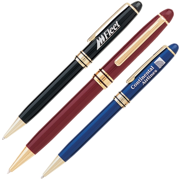 Aluminum twist action ballpoint pen with metallic color barrel.... from ASI 79535 Primetime / Primetime