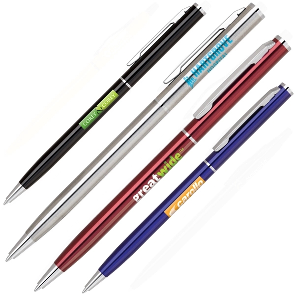 Twist action stainless pen... from ASI 79535 Primetime