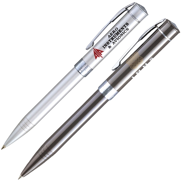 Gun metal, twist action ballpoint pen.... from ASI 79535 Primetime / Primetime