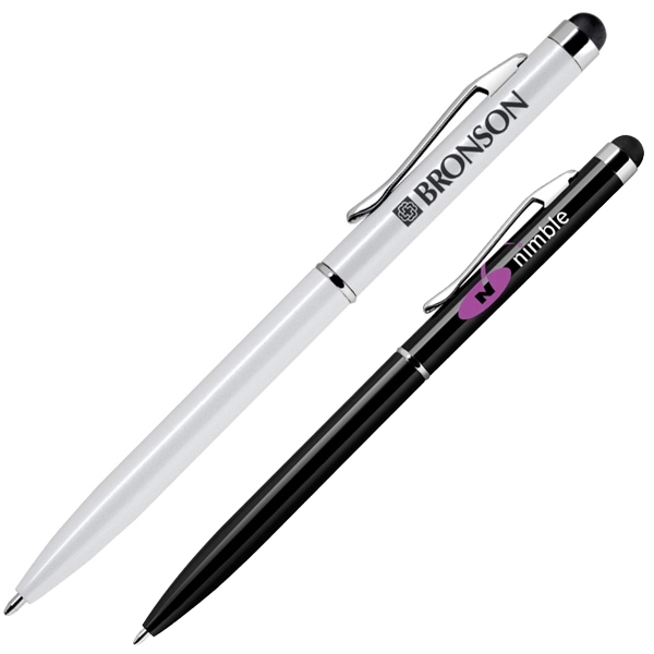 4.25" long dual function design pen includes a capacitive soft touch... from ASI 79535 Primetime / Primetime