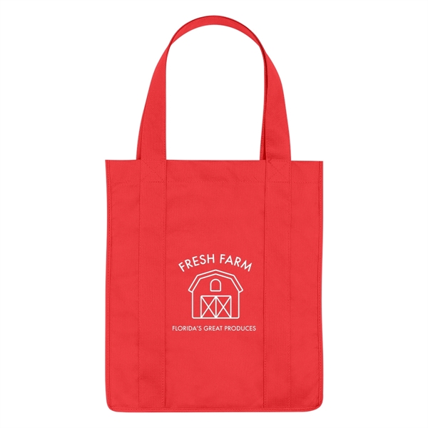Non-Woven Shopper Tote Bag.  Made of 80 Gram Non-Woven, Coated... from ASI 61125 Hit Promotional Products / Hit®