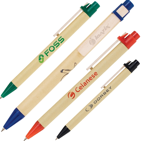 Click action recycle pen, made from recycled paper.... from ASI 79535 Primetime / Primetime