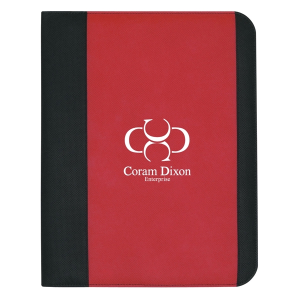 Non woven large padfolio with 8 1/2" x 11" writing pad... from ASI 61125 Hit Promotional Products / Hit®