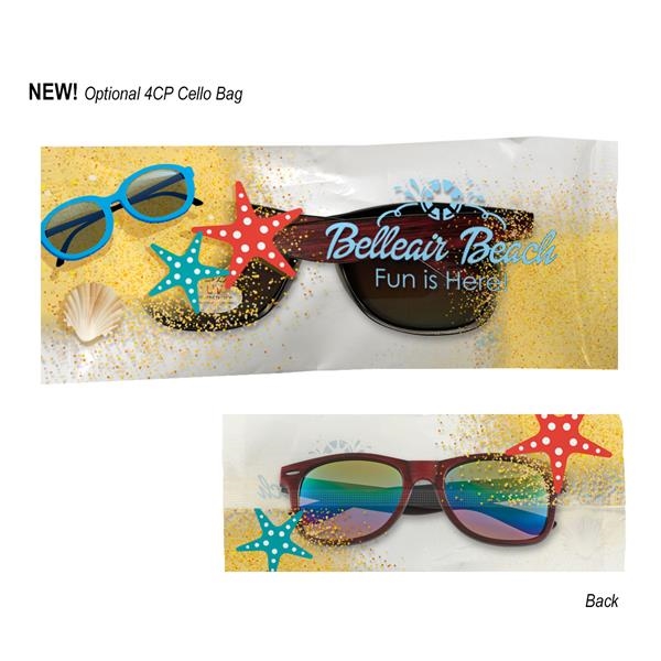 Woodtone Mirrored Malibu Sunglasses. Made Of Polycarbonate Material.  Iridescent Mirrored... from ASI 61125 Hit Promotional Products / Hit®