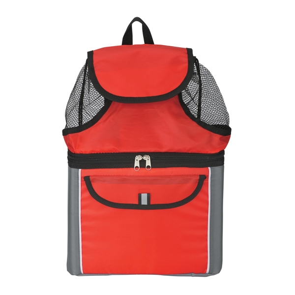 Beach backpack with mesh top compartment and adjustable padded shoulder straps.... from ASI 61125 Hit Promotional Products / Hit®