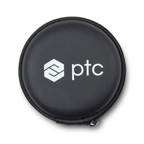 2" x 1.38" x 1.25" plastic and silicone Arcos Bluetooth earbuds... from ASI 56070 Gemline / Gemline®