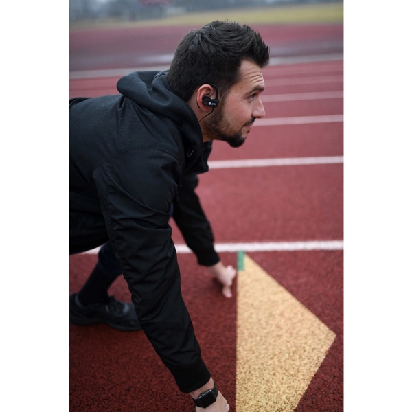 2" x 1.38" x 1.25" plastic and silicone Arcos Bluetooth earbuds... from ASI 56070 Gemline / Gemline®