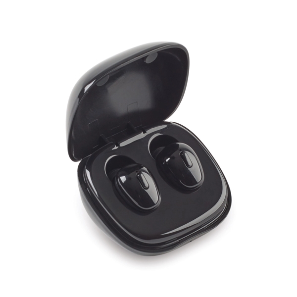 Plastic and silicone Optima TWS earbuds with  2.25" x 1.25"... from ASI 56070 Gemline / Gemline®