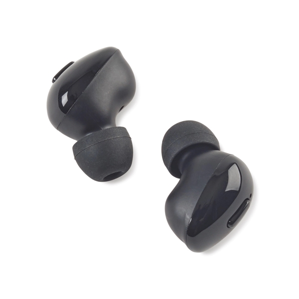 Plastic and silicone Optima TWS earbuds with  2.25" x 1.25"... from ASI 56070 Gemline / Gemline®