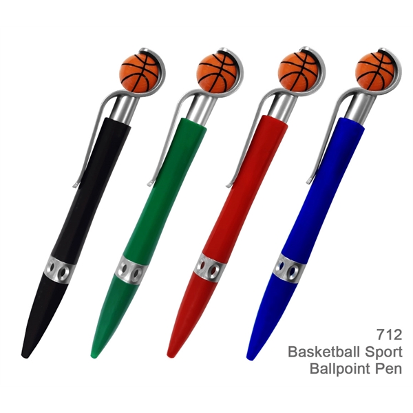 Basketball Sports Ballpoint Pen With Spinning Ball - Ready Inventory in... from ASI 45100 Chulani Promotional Products, Inc / Competitive Edge Innovations/Chulani