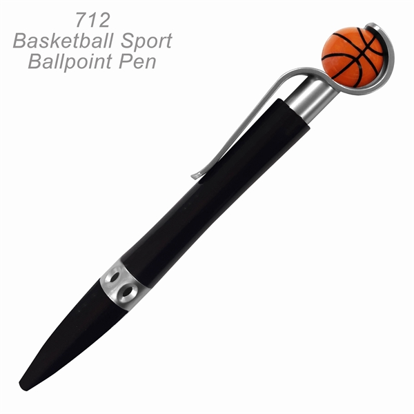 Basketball Sports Ballpoint Pen With Spinning Ball - Ready Inventory in... from ASI 45100 Chulani Promotional Products, Inc / Competitive Edge Innovations/Chulani