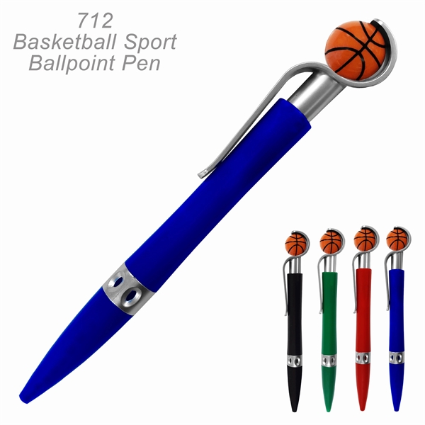 Basketball Sports Ballpoint Pen With Spinning Ball - Ready Inventory in... from ASI 45100 Chulani Promotional Products, Inc / Competitive Edge Innovations/Chulani