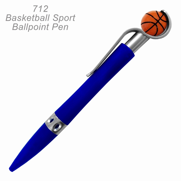Basketball Sports Ballpoint Pen With Spinning Ball - Ready Inventory in... from ASI 45100 Chulani Promotional Products, Inc / Competitive Edge Innovations/Chulani