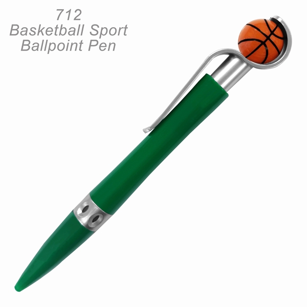 Basketball Sports Ballpoint Pen With Spinning Ball - Ready Inventory in... from ASI 45100 Chulani Promotional Products, Inc / Competitive Edge Innovations/Chulani