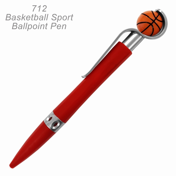 Basketball Sports Ballpoint Pen With Spinning Ball - Ready Inventory in... from ASI 45100 Chulani Promotional Products, Inc / Competitive Edge Innovations/Chulani