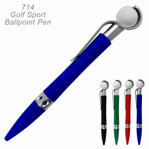 Golf Ball Sports Ballpoint Pen With Spinning Ball - Ready Inventory... from ASI 45100 Chulani Promotional Products, Inc / Competitive Edge Innovations/Chulani