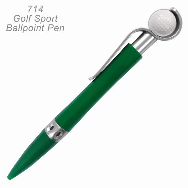 Golf Ball Sports Ballpoint Pen With Spinning Ball - Ready Inventory... from ASI 45100 Chulani Promotional Products, Inc / Competitive Edge Innovations/Chulani