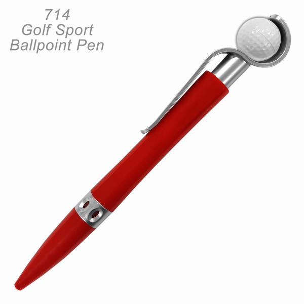 Golf Ball Sports Ballpoint Pen With Spinning Ball - Ready Inventory... from ASI 45100 Chulani Promotional Products, Inc / Competitive Edge Innovations/Chulani