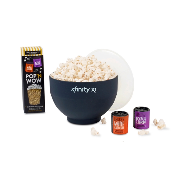 What's Pop'N Gourmet Popcorn Gift Set with snack bowl and two... from ASI 56070 Gemline / Gemline®