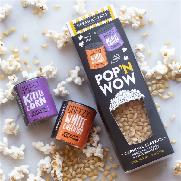 What's Pop'N Gourmet Popcorn Gift Set with snack bowl and two... from ASI 56070 Gemline / Gemline®
