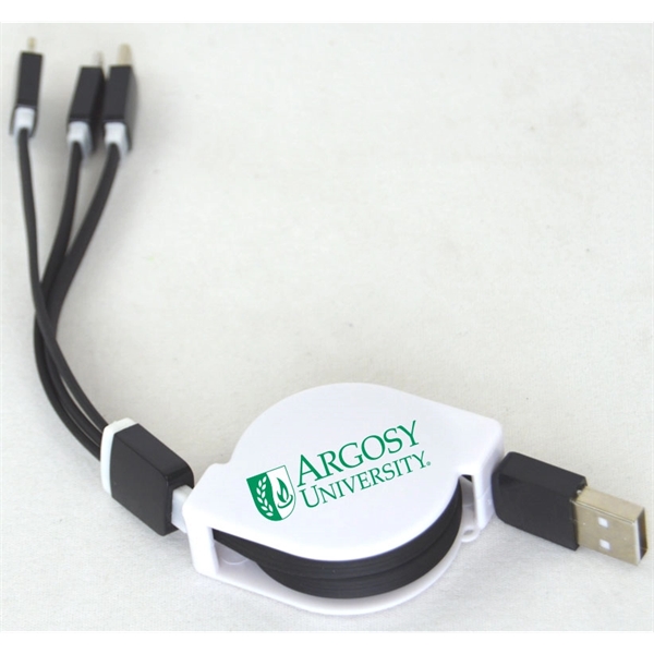 Retractable 3 in 1 charging cable... from ASI 64845 Kin Image Inc