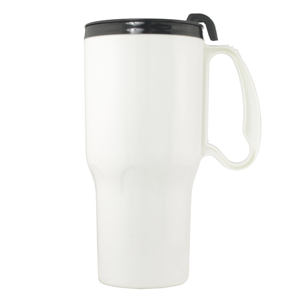 The 21 oz Sportster insulated mug has a high-gloss finish and... from ASI 93520 Ventura Inc