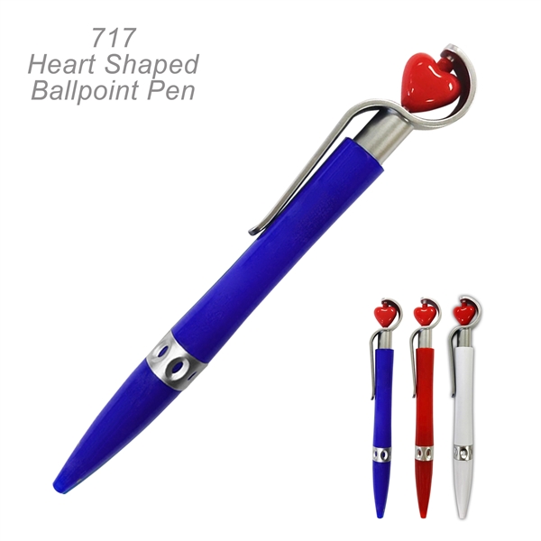Heart Ballpoint Pen With Spinning Ball - Ready Inventory in New... from ASI 45100 Chulani Promotional Products, Inc / Competitive Edge Innovations/Chulani
