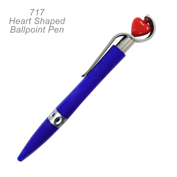 Heart Ballpoint Pen With Spinning Ball - Ready Inventory in New... from ASI 45100 Chulani Promotional Products, Inc / Competitive Edge Innovations/Chulani