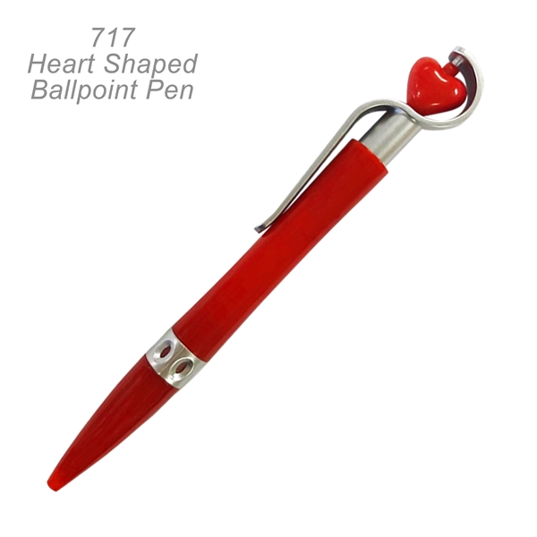 Heart Ballpoint Pen With Spinning Ball - Ready Inventory in New... from ASI 45100 Chulani Promotional Products, Inc / Competitive Edge Innovations/Chulani