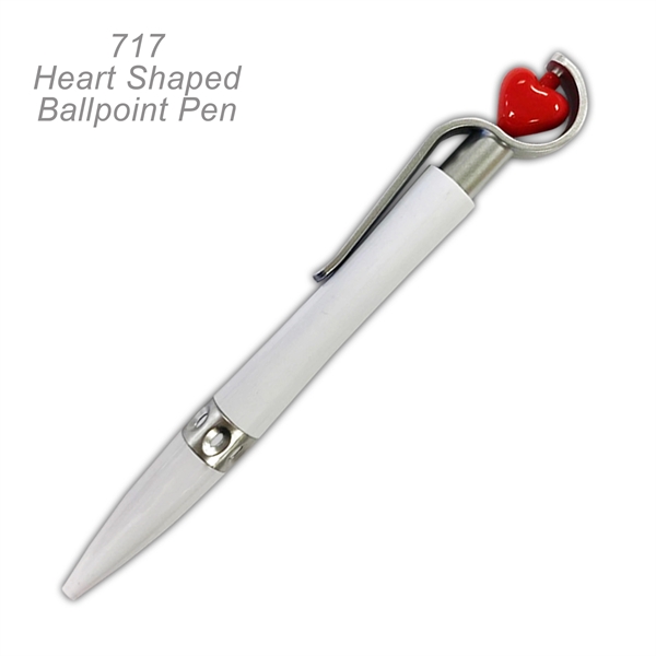 Heart Ballpoint Pen With Spinning Ball - Ready Inventory in New... from ASI 45100 Chulani Promotional Products, Inc / Competitive Edge Innovations/Chulani
