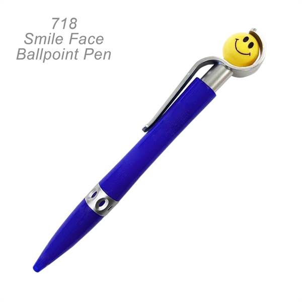 Smile Face Ballpoint Pen With Spinning Ball - Ready Inventory in... from ASI 45100 Chulani Promotional Products, Inc / Competitive Edge Innovations/Chulani