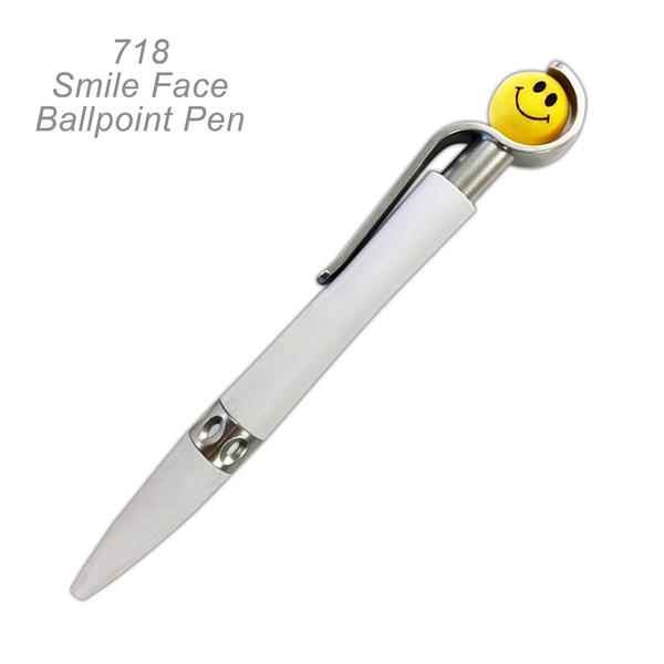 Smile Face Ballpoint Pen With Spinning Ball - Ready Inventory in... from ASI 45100 Chulani Promotional Products, Inc / Competitive Edge Innovations/Chulani