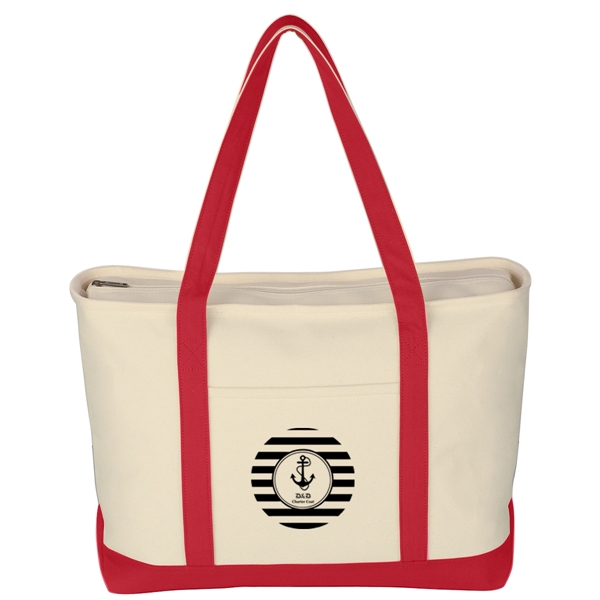 Large Heavy Cotton Canvas Boat Tote.  24 oz. Canvas. ... from ASI 61125 Hit Promotional Products / Hit®